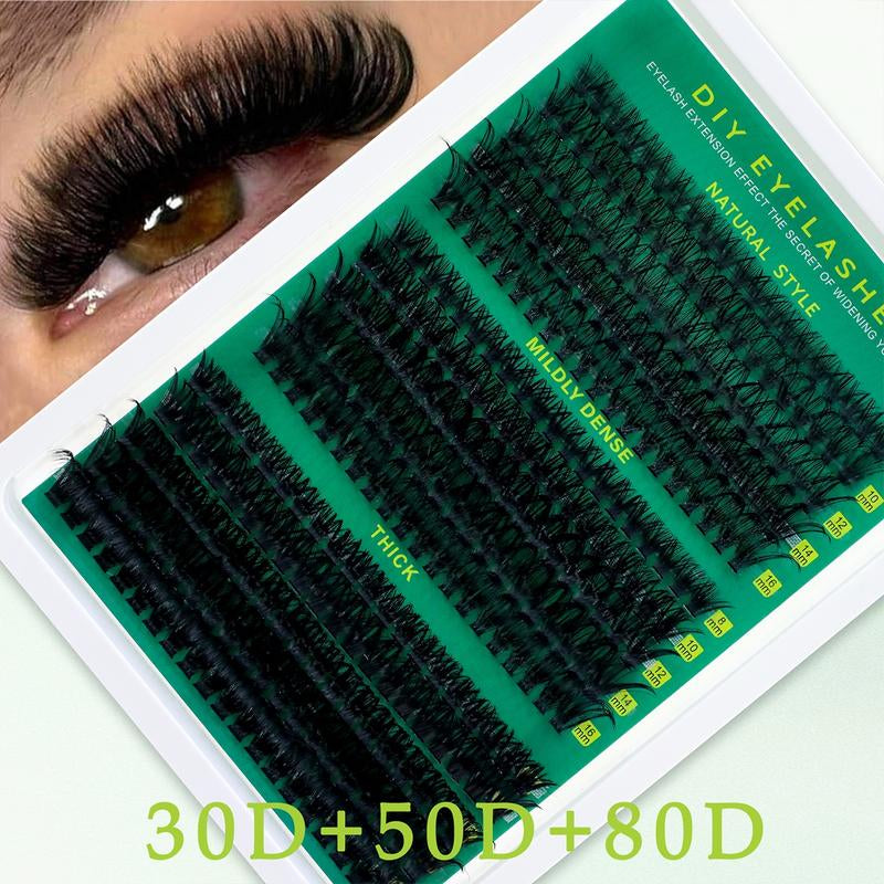 High-Capacity False Eyelashes in Various Styles, D-Curved Design, Easy DIY Personal False Eyelashes, Including Adhesives and Sealants, as Well as Tools for Attaching the False Eyelashes. DIY False Eyelash Extension Kit, Suitable for Daily Use, Parties