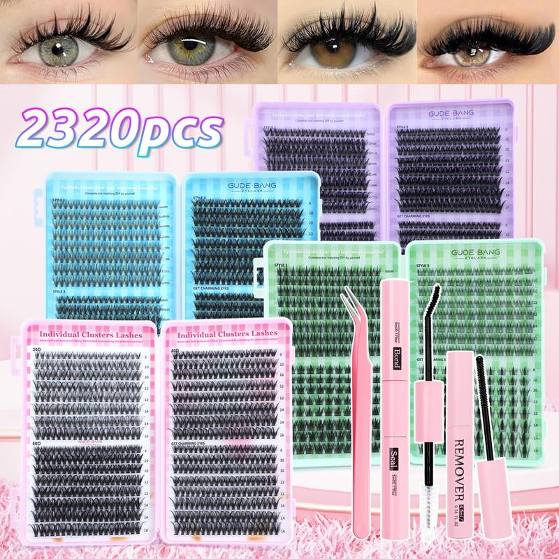 High-Capacity False Eyelashes in Various Styles, D-Curved Design, Easy DIY Personal False Eyelashes, Including Adhesives and Sealants, as Well as Tools for Attaching the False Eyelashes. DIY False Eyelash Extension Kit, Suitable for Daily Use, Parties
